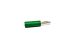 RS PRO Green Male Banana Connectors, 4 mm Connector, Solder Termination, 16A, 50V, Silver Plating