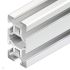 Bosch Rexroth Silver Aluminium Profile Strut, 20 x 40 mm, 6mm Groove, 1000mm Length