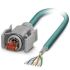 Phoenix Contact Cat6 Ethernet Cable, RJ45 to Unterminated, Blue, 5m