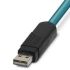 Phoenix Contact Female USB A to Unterminated  Cable, 2m