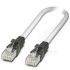 Phoenix Contact Cat5 Straight Male RJ45 to Straight Male RJ45 Ethernet Cable, SF/UTP Shield, Grey, 10m