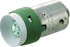 LED Indicator Lamp, BA9, Green, Multichip, 10.6mm dia., 12V