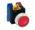 Cabezal de pulsador Idec serie YW4B, Ø 22mm, de color Rojo, Mantenido, IP65