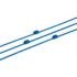 RS PRO Cable Tie, Double Headed, 900mm x 8 mm, Blue Nylon, Pk-50