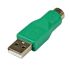 StarTech.com Male USB to Female PS/2 USB Adapter, 50mm