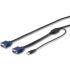 StarTech.com Male VGA to Male USB A; VGA KVM Cable