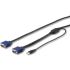 Cable KVM Negro Startech de 1.8m, con. A: VGA Macho, con. B: USB A; VGA Macho