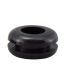 RS PRO Black PVC 10.9mm Cable Grommet for Maximum of 7.8mm Cable Dia.