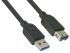 Molex USB 3.0 Cable, Male USB A to Female USB A Cable, 1m