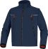 Delta Plus ORSA Softshell Jacke, 92 % Polyester / 8 % Elastan Marineblau/Orange, Größe XXL