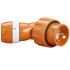 Clipsal Electrical, 56 Series IP66 Orange Cable Mount 3P + E Angled Industrial Power Plug, Rated At 32A, 500 V