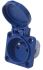 RS PRO IP54 Blue 2P + E Industrial Power Socket, Rated At 16A, 230 V