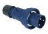 RS PRO IP67 Blue Cable Mount 2P + E Industrial Power Plug, Rated At 63A, 200 → 250 V