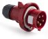 RS PRO IP67 Red Cable Mount 3P + N + E Industrial Power Plug, Rated At 16A, 380 → 415 V