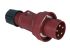 RS PRO IP67 Red Cable Mount 3P + N + E Industrial Power Plug, Rated At 63A, 380 → 415 V