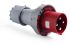 RS PRO IP67 Red Cable Mount 3P + E Industrial Power Plug, Rated At 125A, 380 → 415 V