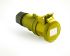 RS PRO IP54 Yellow Cable Mount 3P Industrial Power Socket, Rated At 16A, 100 → 130 V