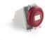 RS PRO IP67 Red Wall Mount 3P + E Industrial Power Socket, Rated At 16A, 380 → 415 V
