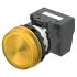 Omron M22N Series Yellow Indicator, 24V, 22mm Mounting Hole Size, IP66