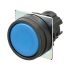 Cabezal de pulsador Omron serie A22N, Ø 22mm, de color Azul, Momentáneo