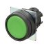Omron A22N Series Green Momentary Push Button Head, 22mm Cutout