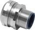 RS PRO M20 Fixed Fitting Conduit Fitting, Silver 16mm nominal size