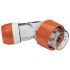 Clipsal Electrical, 56 Series IP66 Orange Cable Mount 3P + E Angled Industrial Power Plug, Rated At 32A, 500 V
