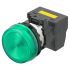 Indicador LED Omron M22N, Verde, lente prominente, marco Verde, 200 → 240V, IP66