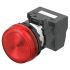 Indicador LED Omron M22N, Rojo, lente prominente, marco Rojo, 24V, IP66