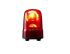 Patlite SK Series Red Rotating Beacon, 12→24 VDC, Base Mount, LED Bulb, IP23