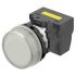 Omron M22NSeries, White Indicator, 22mm Mounting Hole Size, IP66