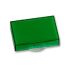 Green Rectangular Push Button Lens for use with A16