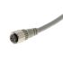 Omron XS2F Straight Female M12 to Free End Sensor Actuator Cable, 3 Core, 5m