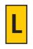 HellermannTyton WIC Snap On Clip On Cable Marker, Yellow, Pre-printed "L", 4.3 → 5.3mm Cable