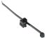 HellermannTyton Cable Tie, Releasable, 200mm x 4.6 mm, Black Polyamide 6.6 (PA66)