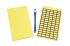 HellermannTyton HELASIGN Rubber Adhesive Cable Marker, Yellow