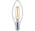 Philips E14 GLS LED Bulb 3.2 W(25W), 2200 K, 2700 K, Warm Glow, Candle shape