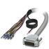 Cable Phoenix Contact 25/S, CABLE-D-15SUB/M/OE/0, long. 6m, color Gris, con. A: Extremo abierto, con. B: Tira de