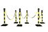 RS PRO 黑色，黄色护栏链条, ABS制, Φ280mm x 1000mm高