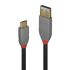 Lindy Electronics Male USB C to Male USB A  Cable, USB 3.2, 1m
