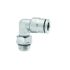 Norgren Pneufit Series Elbow Fitting, Push In 10 mm to G 1/4, Threaded-to-Tube Connection Style, 10247