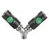 PREVOST Composite Body Male Safety Y-Shaped Quick Connect Coupling, G 3/8 Male Threaded