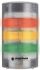 Wieża sygnalizacyjna Werma 3 -elementowy akustyczny Brzęczyk LED Czerwony/zielony/żółty 115 → 230 V. Miganie