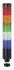 Werma Kompakt 37 Series Blue, Clear, Green, Red, Yellow Buzzer Signal Tower, 5 Lights, 24 V, Built-In