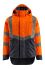 Mascot Workwear HARLOW Orange/Navy Unisex Hi Vis Jacket, XXL
