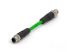 TE Connectivity TAD1474 Straight Male M12 to Straight Male M12 Sensor Actuator Cable, 4 Core, 500mm