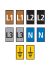 HellermannTyton WIC Snap On Clip On Cable Marker, assorted colours, Pre-printed "Earth Symbol, L1, L2, L3, N", 2.8