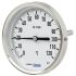 Termometr z zegarem 0 → 160 °C średnica tarczy: 80mm WIKA typ: Tarcza Stopnie Celsjusza