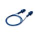 Pro Fit Pro-Fit Corded Reusable Detectable Earplugs 27dB Series Blue Disposable Corded Ear Plugs, 27dB Rated, Metal