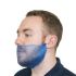 Maska na brodę, Niebieski, zastosowanie: Przemysł spożywczy, Jednorazowe, Polipropylenowe, 43 cm